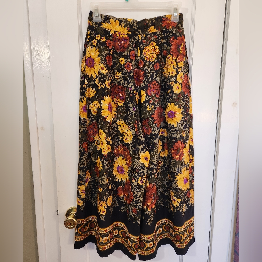 FLOWY Vintage High waist pants cropped